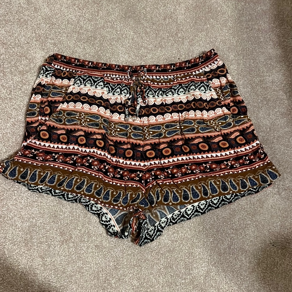 American eagle multiple colored boho shorts, size S